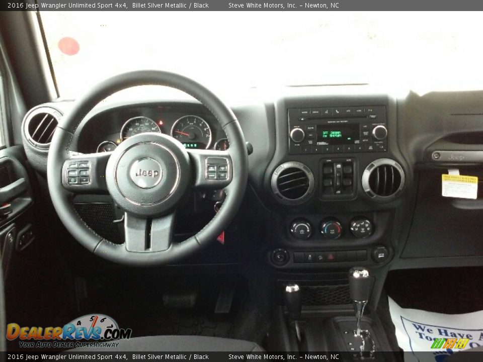 2016 Jeep Wrangler Unlimited Sport 4x4 Billet Silver Metallic / Black Photo #16