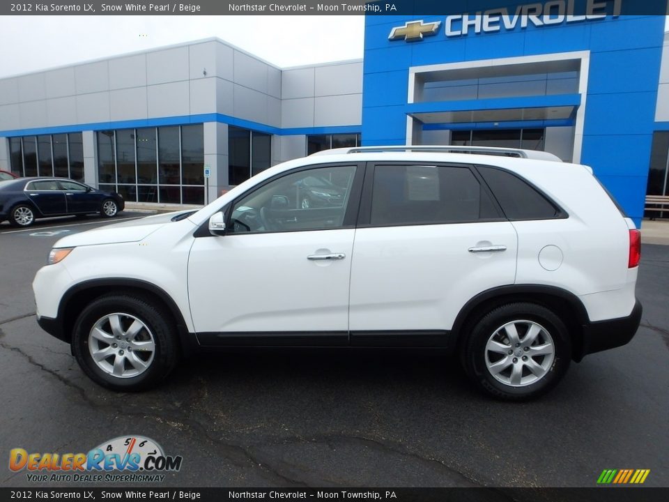 2012 Kia Sorento LX Snow White Pearl / Beige Photo #3