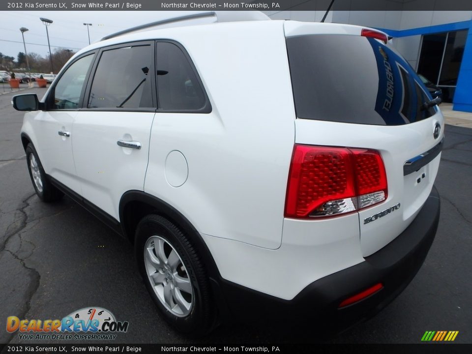 2012 Kia Sorento LX Snow White Pearl / Beige Photo #4