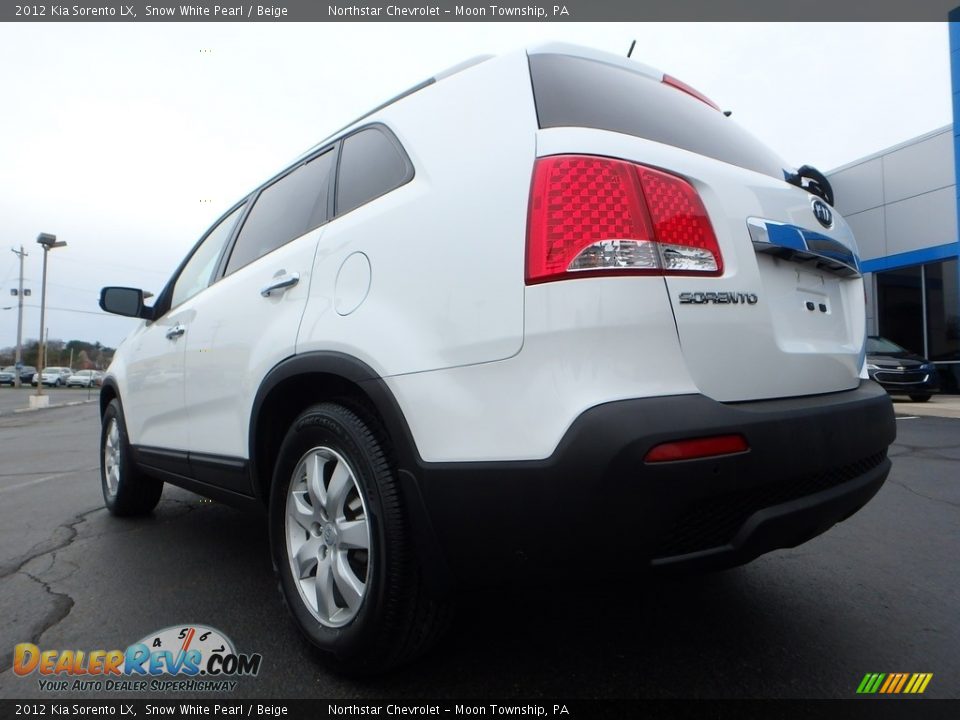 2012 Kia Sorento LX Snow White Pearl / Beige Photo #5