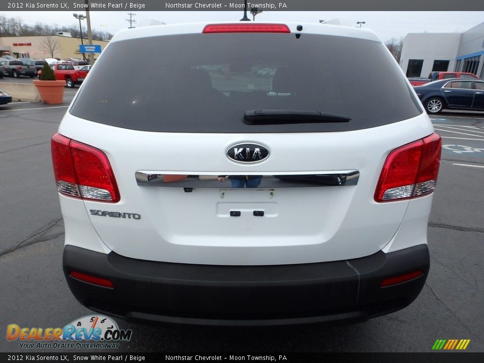 2012 Kia Sorento LX Snow White Pearl / Beige Photo #6