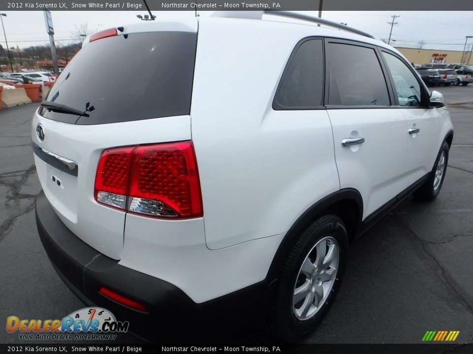 2012 Kia Sorento LX Snow White Pearl / Beige Photo #8