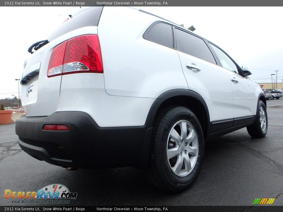 2012 Kia Sorento LX Snow White Pearl / Beige Photo #9
