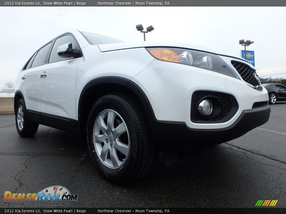 2012 Kia Sorento LX Snow White Pearl / Beige Photo #12