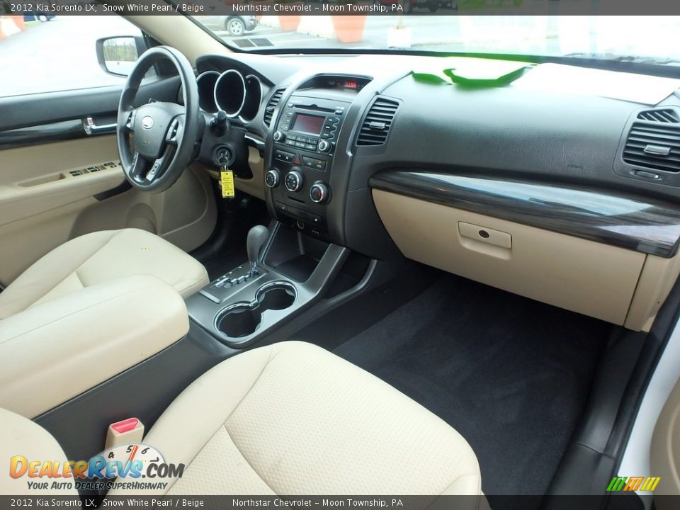2012 Kia Sorento LX Snow White Pearl / Beige Photo #16