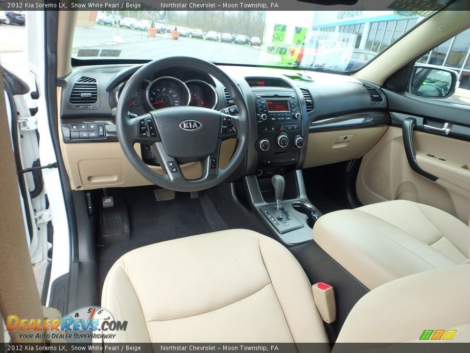 2012 Kia Sorento LX Snow White Pearl / Beige Photo #22