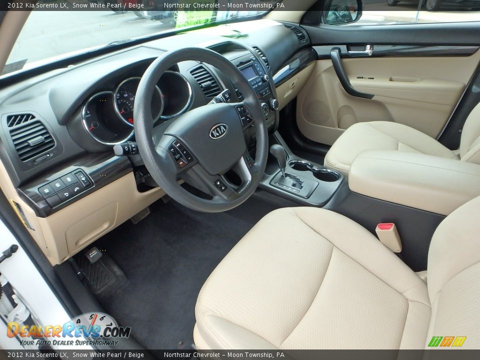 2012 Kia Sorento LX Snow White Pearl / Beige Photo #25