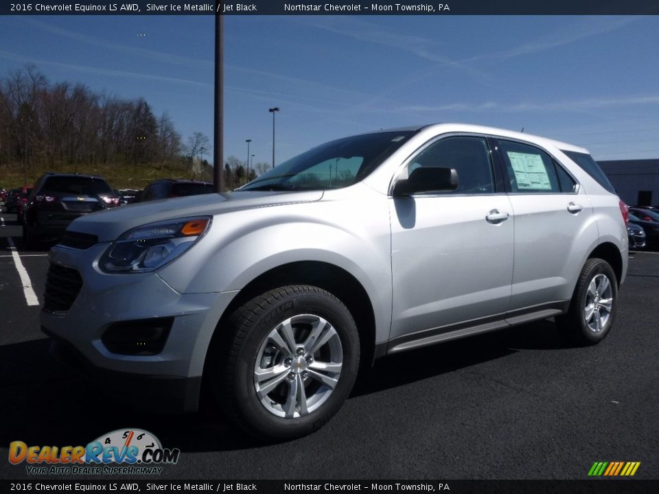 2016 Chevrolet Equinox LS AWD Silver Ice Metallic / Jet Black Photo #1