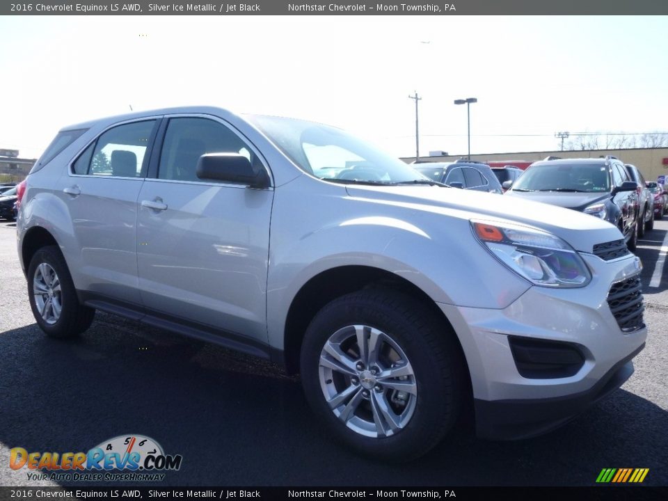 2016 Chevrolet Equinox LS AWD Silver Ice Metallic / Jet Black Photo #3