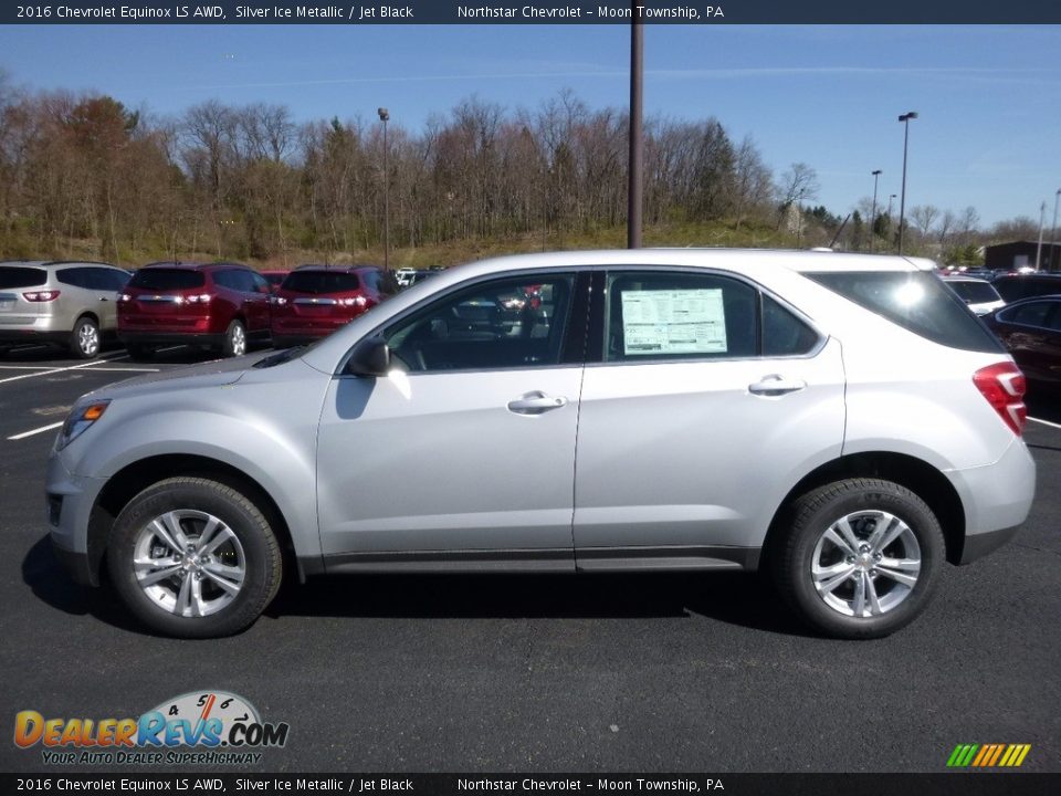 2016 Chevrolet Equinox LS AWD Silver Ice Metallic / Jet Black Photo #10