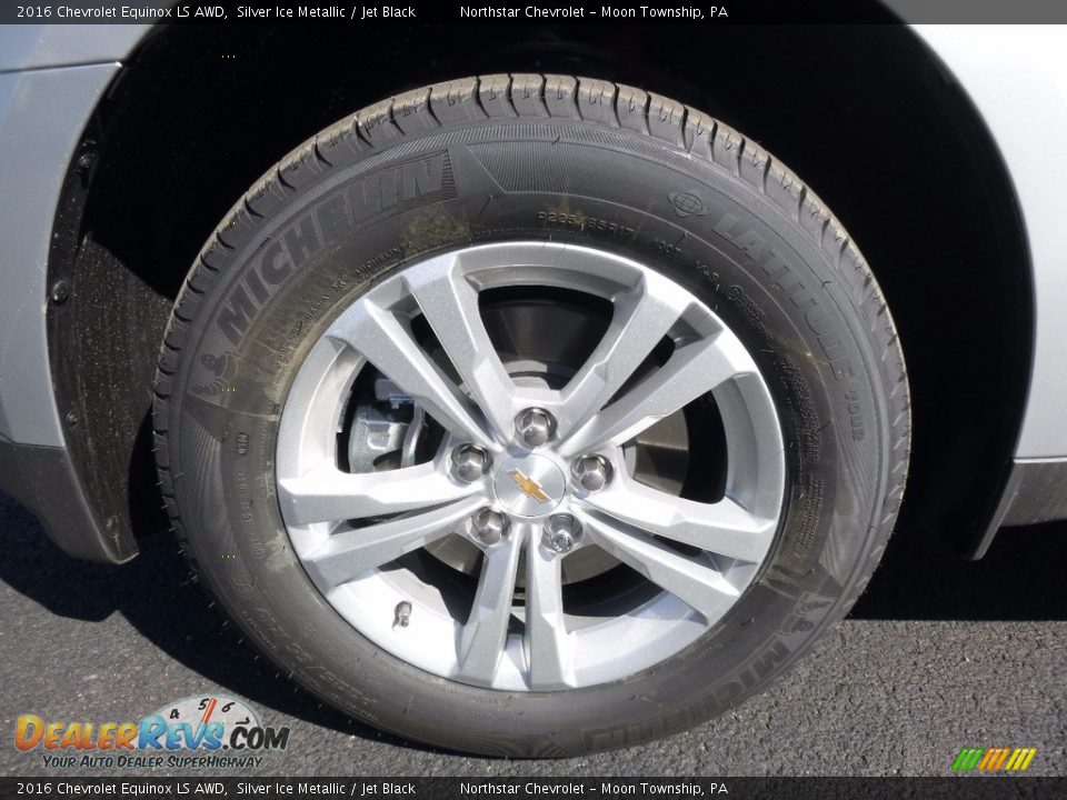 2016 Chevrolet Equinox LS AWD Silver Ice Metallic / Jet Black Photo #11