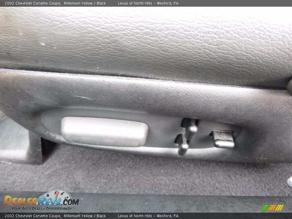 2002 Chevrolet Corvette Coupe Millenium Yellow / Black Photo #13