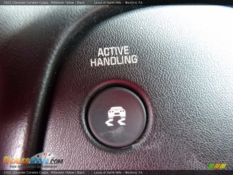 2002 Chevrolet Corvette Coupe Millenium Yellow / Black Photo #18