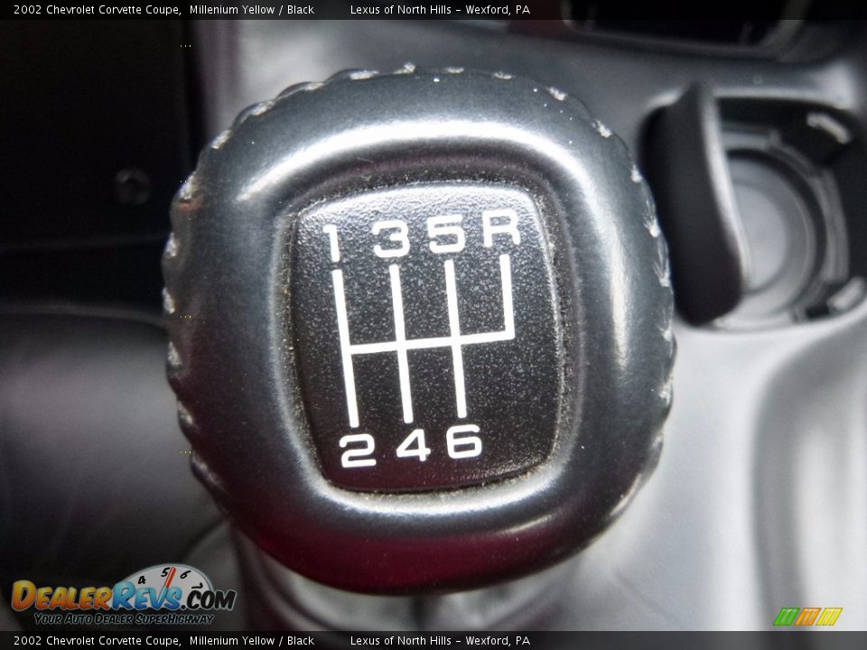 2002 Chevrolet Corvette Coupe Millenium Yellow / Black Photo #19
