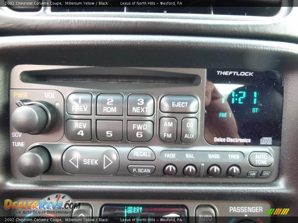 2002 Chevrolet Corvette Coupe Millenium Yellow / Black Photo #20
