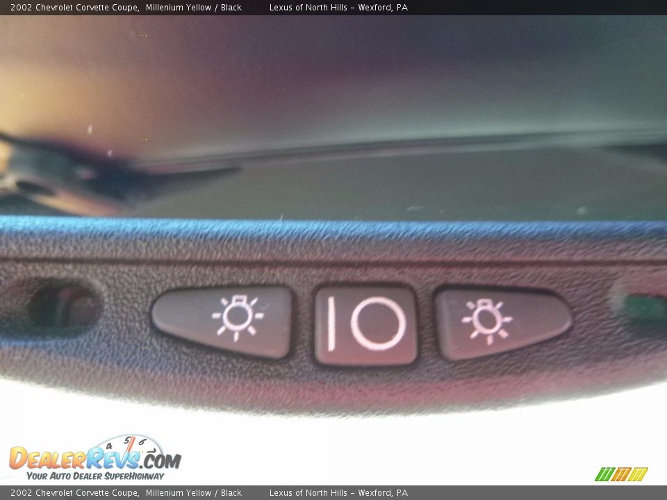 2002 Chevrolet Corvette Coupe Millenium Yellow / Black Photo #22