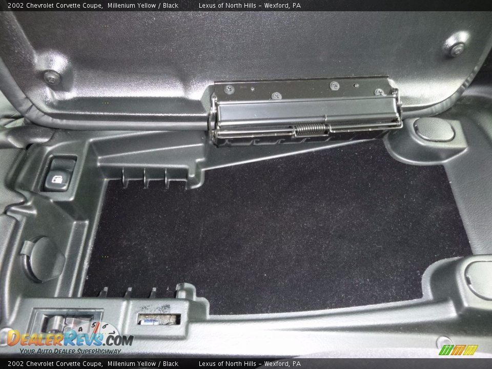 2002 Chevrolet Corvette Coupe Millenium Yellow / Black Photo #24