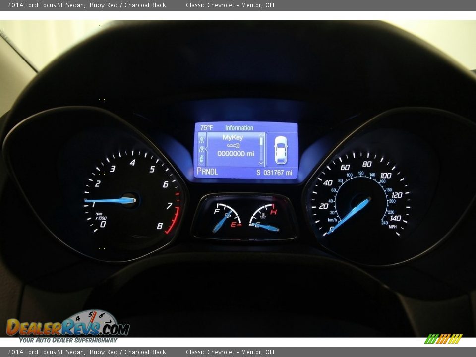 2014 Ford Focus SE Sedan Ruby Red / Charcoal Black Photo #6