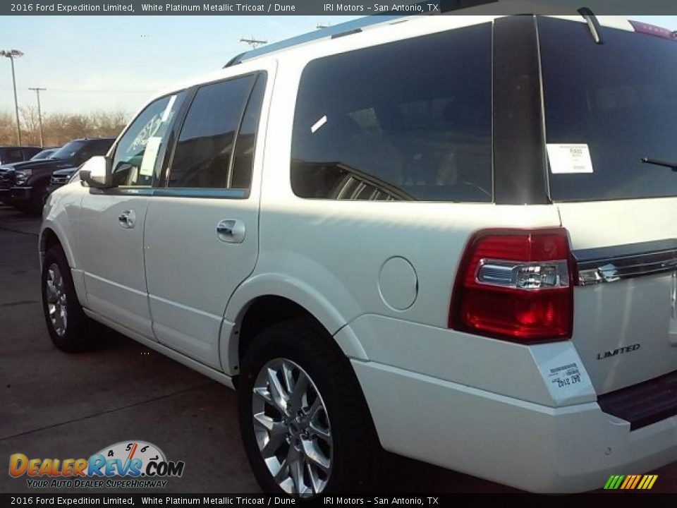 2016 Ford Expedition Limited White Platinum Metallic Tricoat / Dune Photo #2