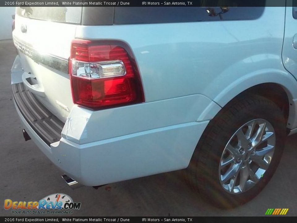 2016 Ford Expedition Limited White Platinum Metallic Tricoat / Dune Photo #4