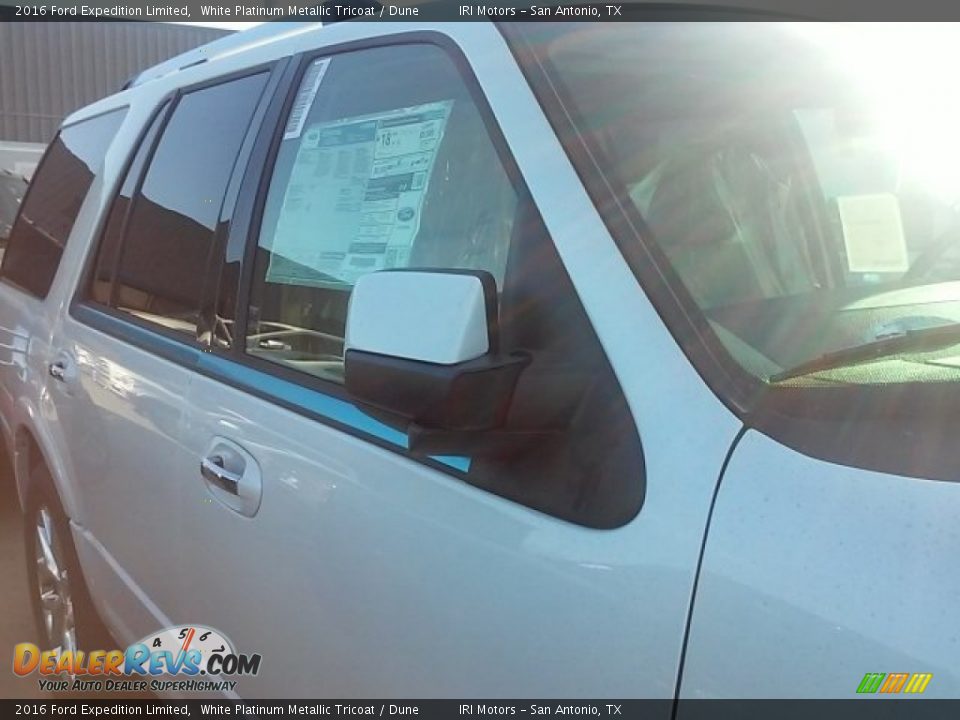 2016 Ford Expedition Limited White Platinum Metallic Tricoat / Dune Photo #5