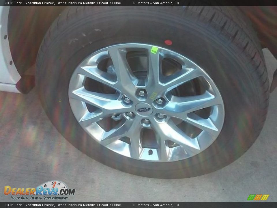 2016 Ford Expedition Limited White Platinum Metallic Tricoat / Dune Photo #6