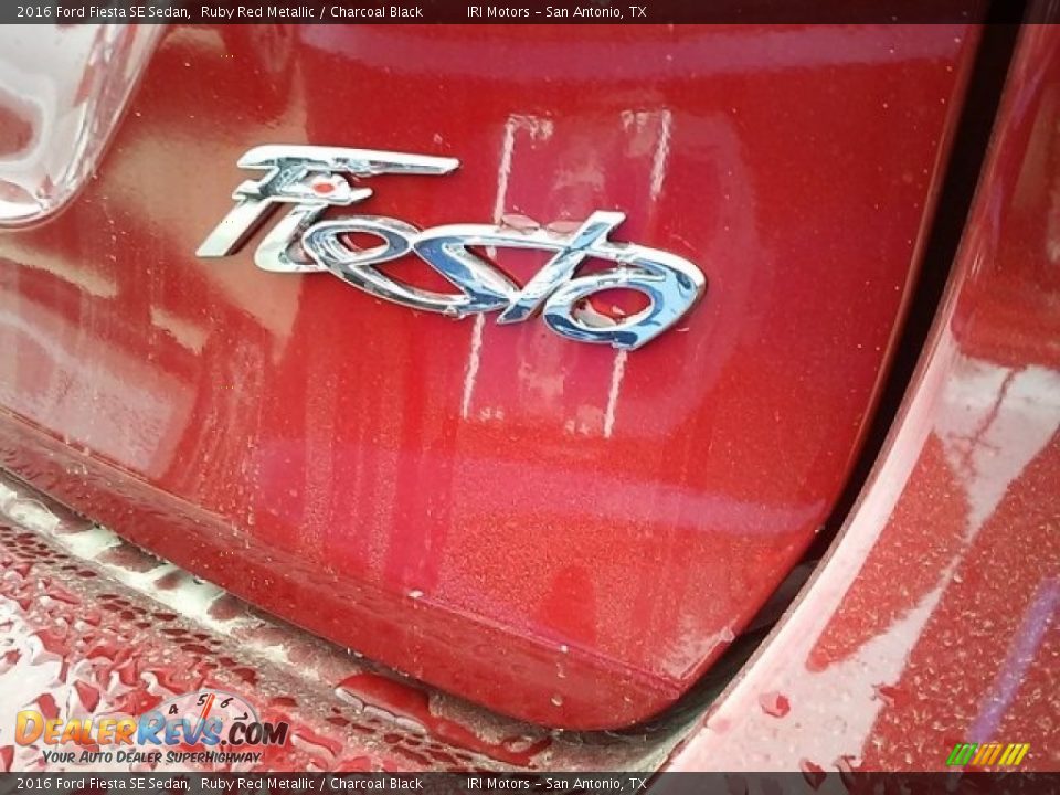 2016 Ford Fiesta SE Sedan Ruby Red Metallic / Charcoal Black Photo #8