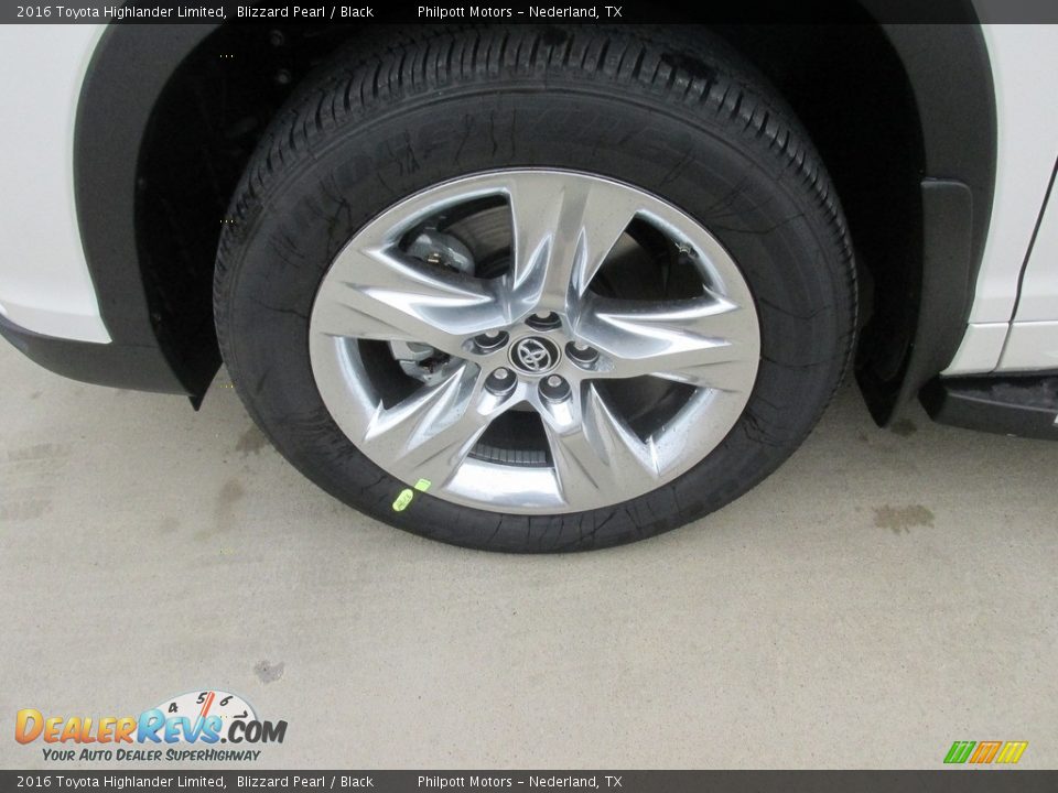 2016 Toyota Highlander Limited Blizzard Pearl / Black Photo #11