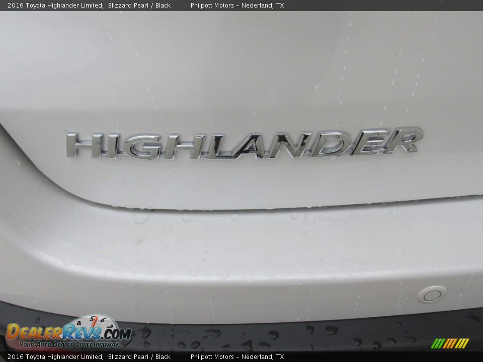 2016 Toyota Highlander Limited Blizzard Pearl / Black Photo #14