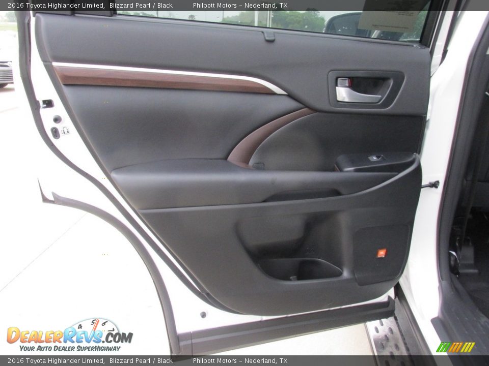 2016 Toyota Highlander Limited Blizzard Pearl / Black Photo #19