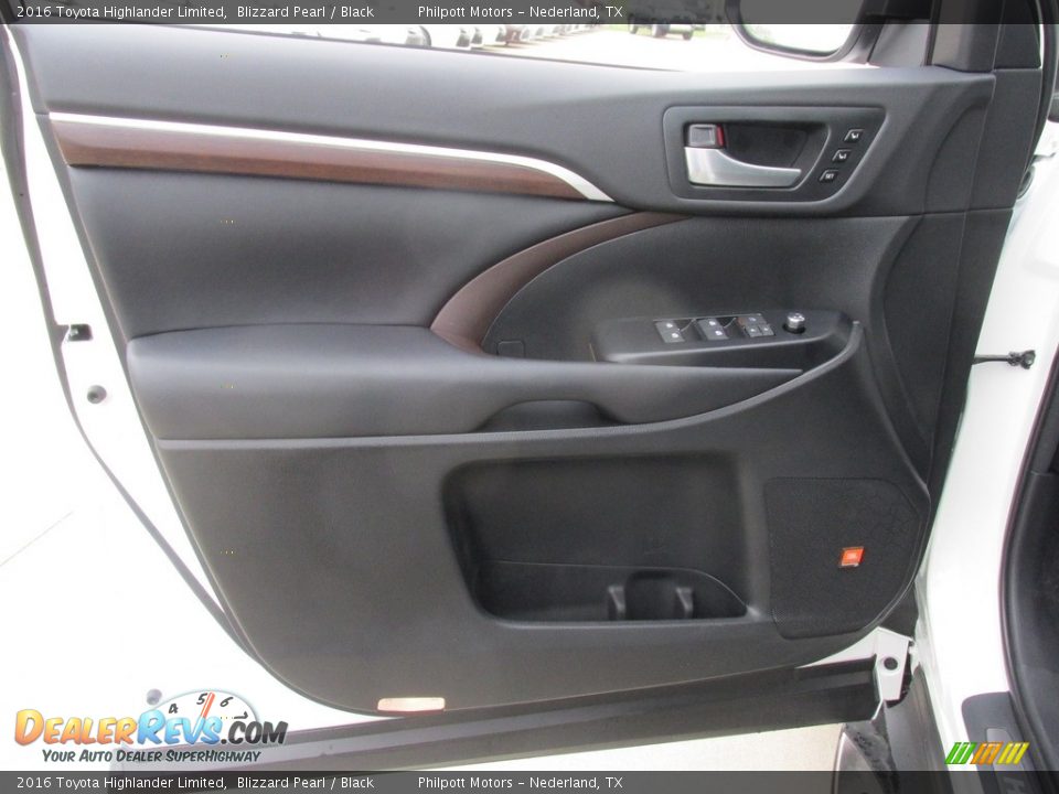 2016 Toyota Highlander Limited Blizzard Pearl / Black Photo #21