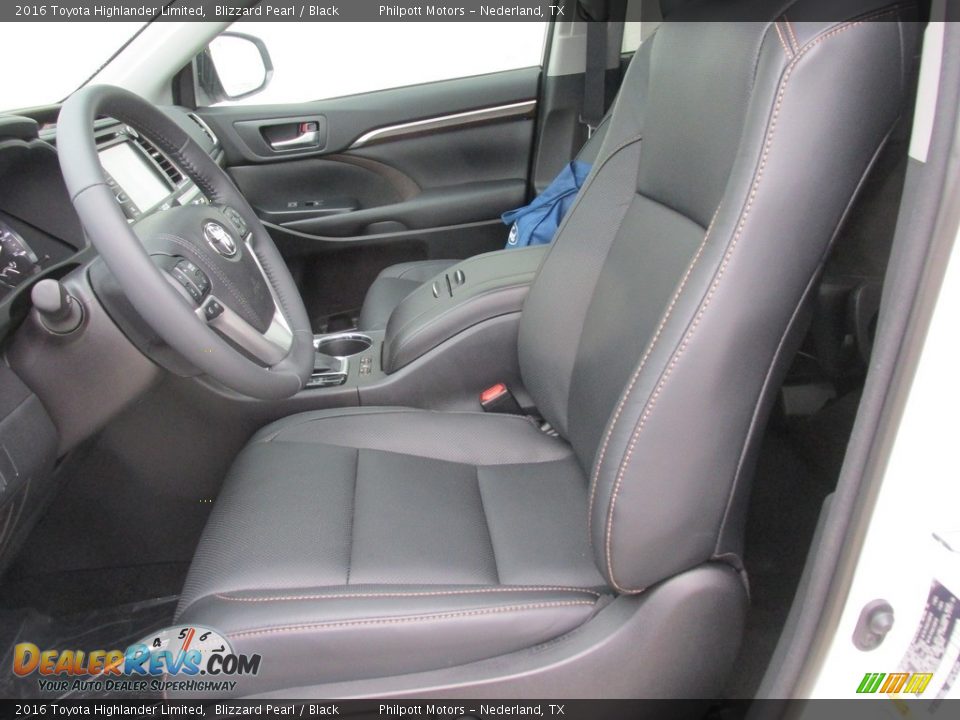 2016 Toyota Highlander Limited Blizzard Pearl / Black Photo #23