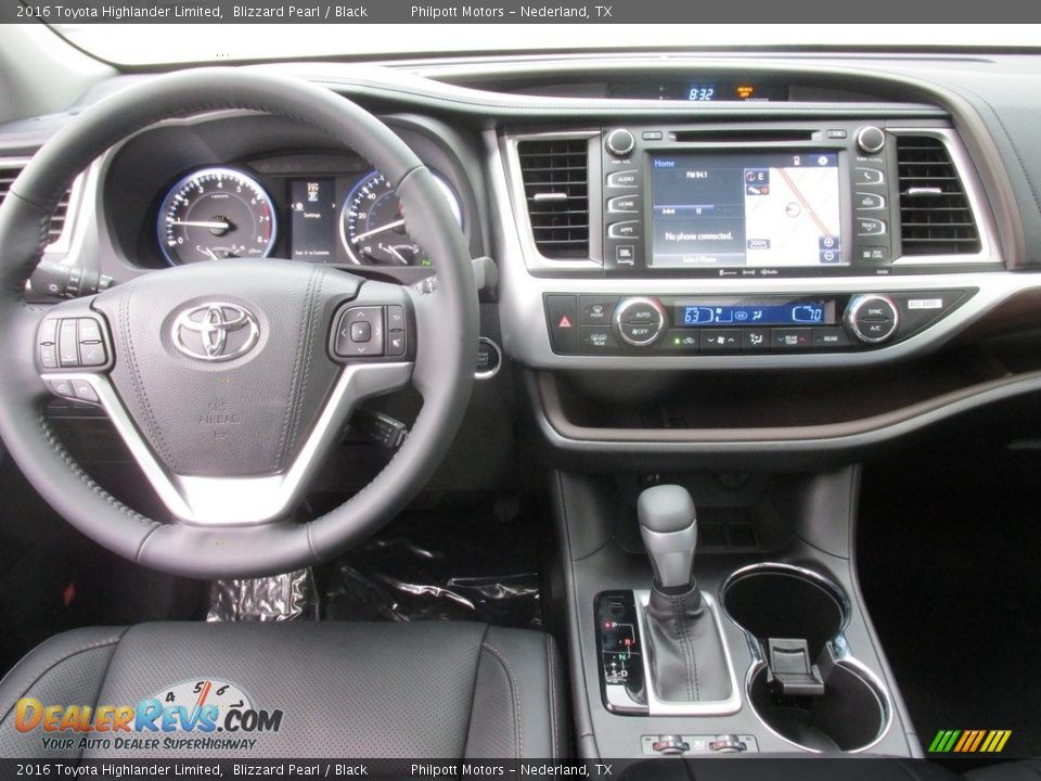 2016 Toyota Highlander Limited Blizzard Pearl / Black Photo #26