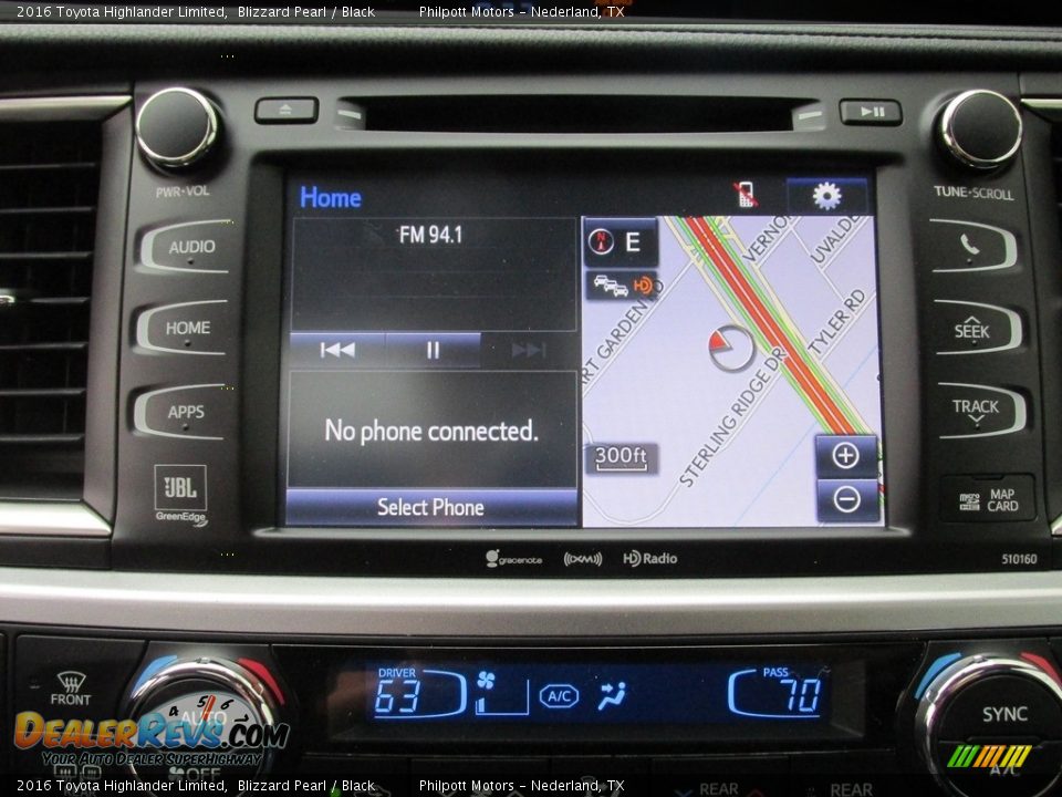 2016 Toyota Highlander Limited Blizzard Pearl / Black Photo #28