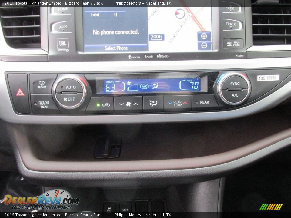 2016 Toyota Highlander Limited Blizzard Pearl / Black Photo #29