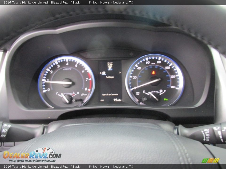 2016 Toyota Highlander Limited Blizzard Pearl / Black Photo #34