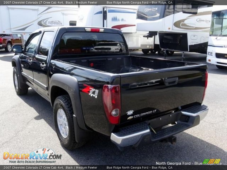 2007 Chevrolet Colorado LT Crew Cab 4x4 Black / Medium Pewter Photo #3