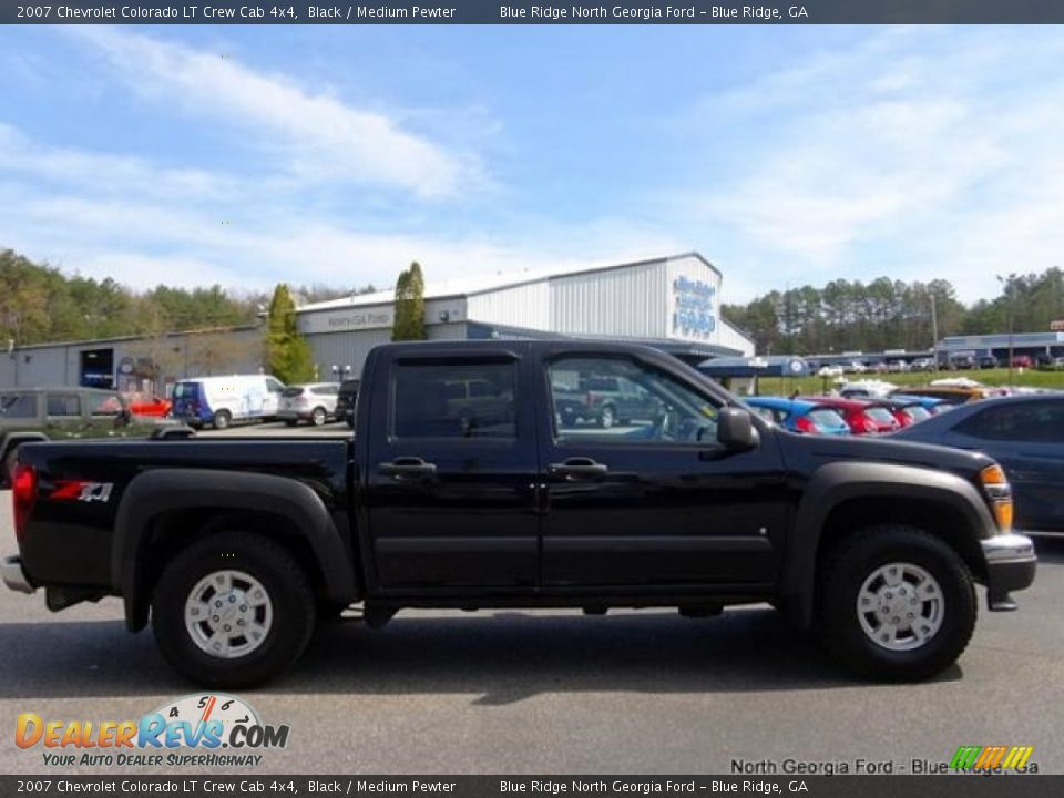 2007 Chevrolet Colorado LT Crew Cab 4x4 Black / Medium Pewter Photo #6