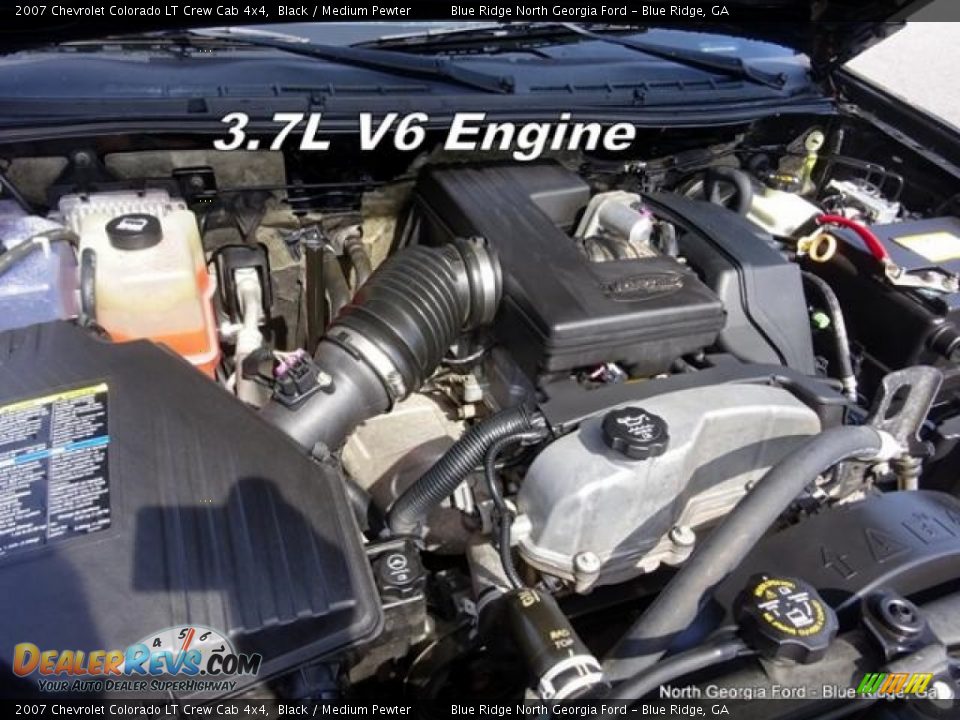 2007 Chevrolet Colorado LT Crew Cab 4x4 Black / Medium Pewter Photo #10