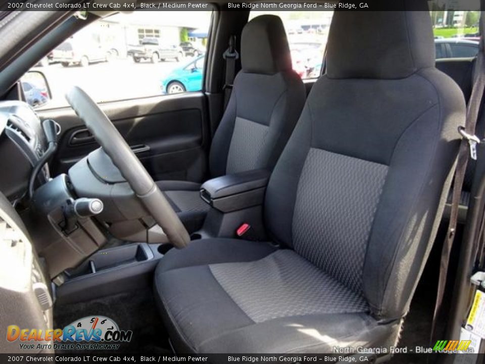2007 Chevrolet Colorado LT Crew Cab 4x4 Black / Medium Pewter Photo #11