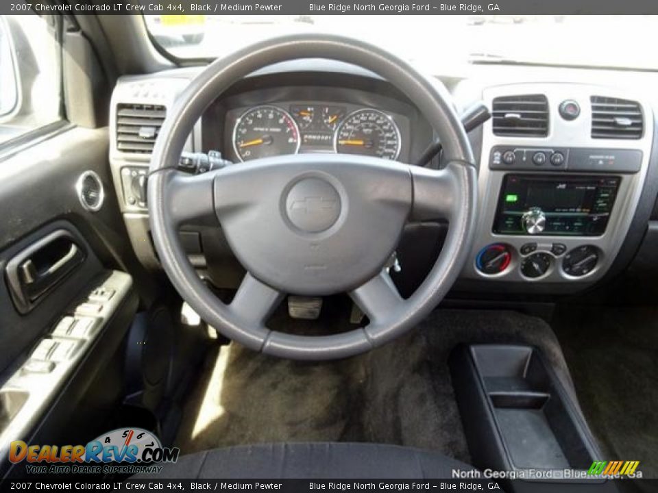 2007 Chevrolet Colorado LT Crew Cab 4x4 Black / Medium Pewter Photo #16
