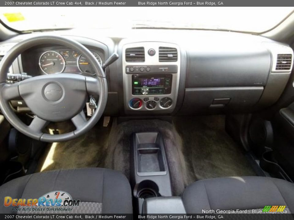2007 Chevrolet Colorado LT Crew Cab 4x4 Black / Medium Pewter Photo #17