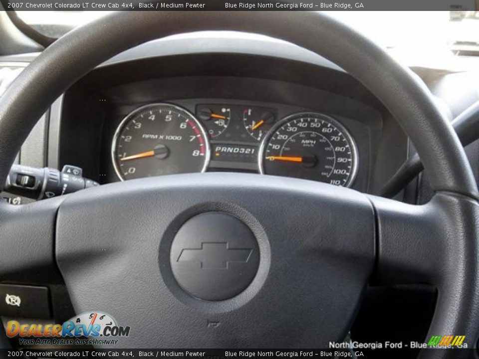 2007 Chevrolet Colorado LT Crew Cab 4x4 Black / Medium Pewter Photo #19