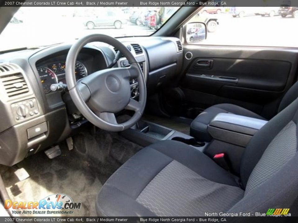 2007 Chevrolet Colorado LT Crew Cab 4x4 Black / Medium Pewter Photo #29