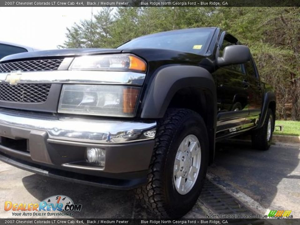 2007 Chevrolet Colorado LT Crew Cab 4x4 Black / Medium Pewter Photo #33