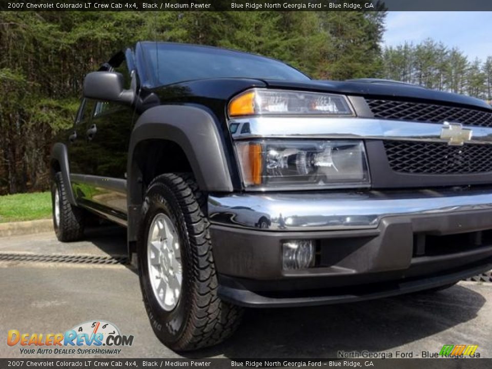 2007 Chevrolet Colorado LT Crew Cab 4x4 Black / Medium Pewter Photo #34