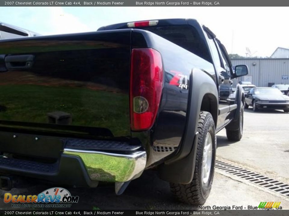 2007 Chevrolet Colorado LT Crew Cab 4x4 Black / Medium Pewter Photo #35
