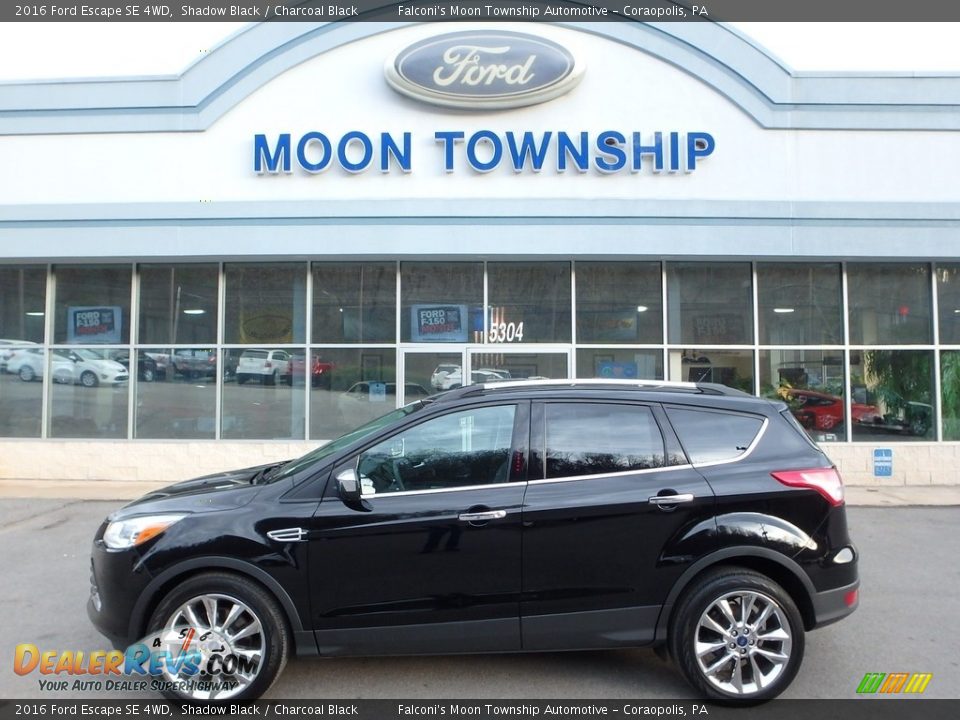 2016 Ford Escape SE 4WD Shadow Black / Charcoal Black Photo #7