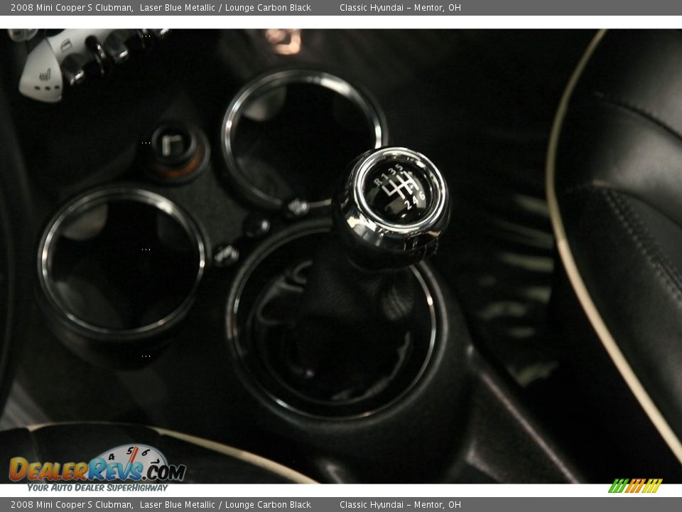 2008 Mini Cooper S Clubman Laser Blue Metallic / Lounge Carbon Black Photo #11
