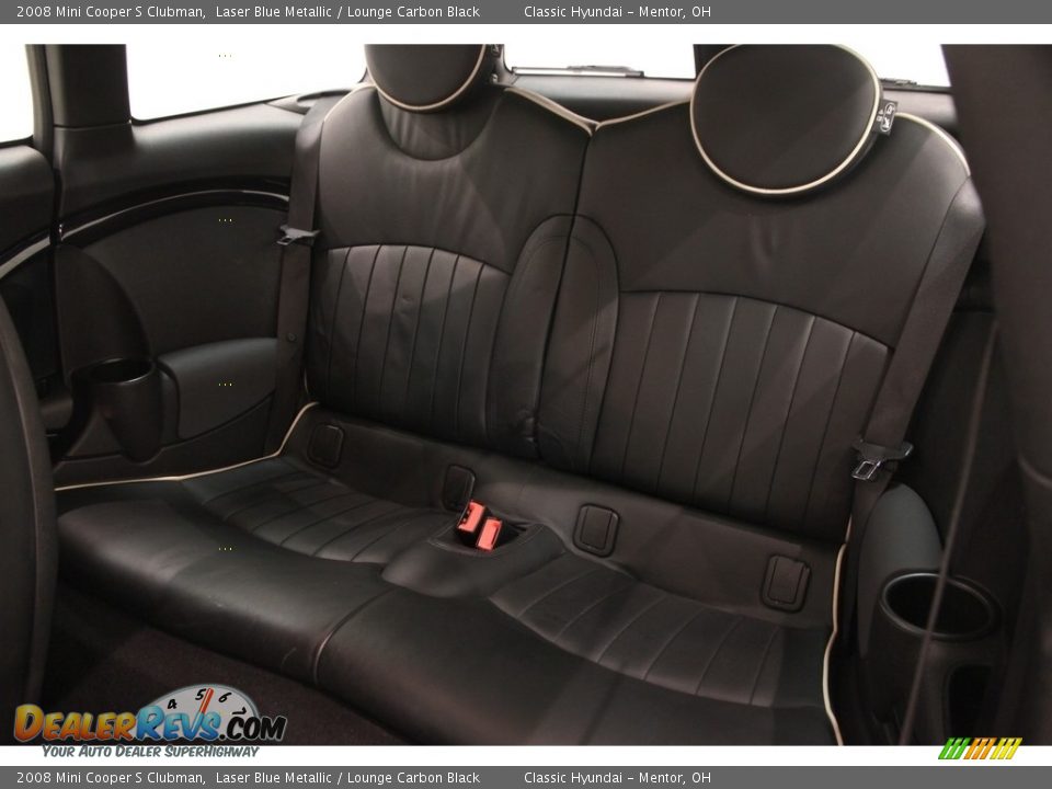 2008 Mini Cooper S Clubman Laser Blue Metallic / Lounge Carbon Black Photo #13
